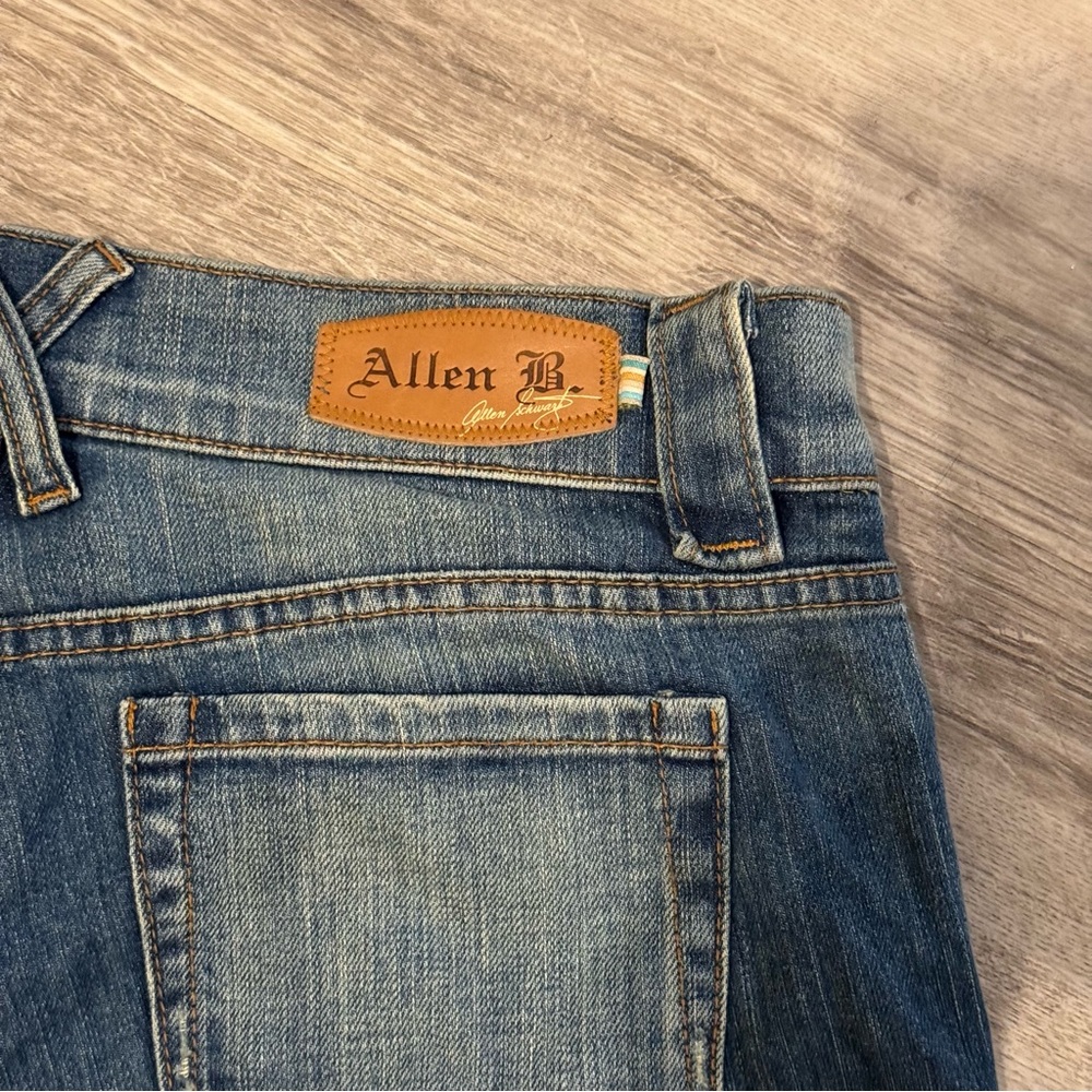 NEW ALLEN B (Schwartz) Embellished Cropped Boho Chic Jeans Size 29 RETAILS $695 - Picture 4 of 12
